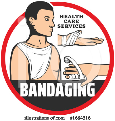 Royalty-Free (RF) Bandaging Clipart Illustration by Vector Tradition SM - Stock Sample #1684516
