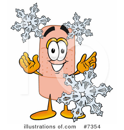 Royalty-Free (RF) Bandaid Clipart Illustration by Mascot Junction - Stock Sample #7354
