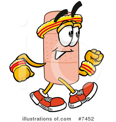 Royalty-Free (RF) Bandaid Clipart Illustration by Mascot Junction - Stock Sample #7452