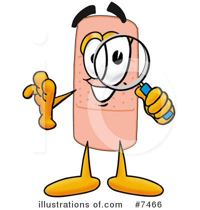 Royalty-Free (RF) Bandaid Clipart Illustration by Mascot Junction - Stock Sample #7466