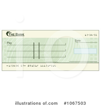 Bank Checks Clipart #1067503 by AtStockIllustration