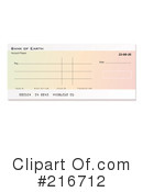 Bank Check Clipart #216712 by michaeltravers
