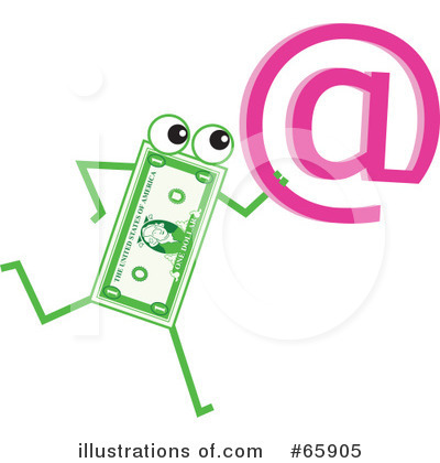 Royalty-Free (RF) Banknote Character Clipart Illustration by Prawny - Stock Sample #65905