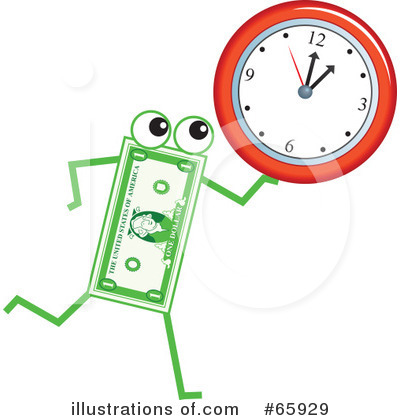 Royalty-Free (RF) Banknote Character Clipart Illustration by Prawny - Stock Sample #65929