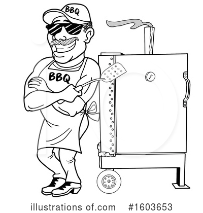 Royalty-Free (RF) Barbecue Clipart Illustration by LaffToon - Stock Sample #1603653