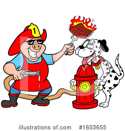 Royalty-Free (RF) Barbecue Clipart Illustration by LaffToon - Stock Sample #1603655
