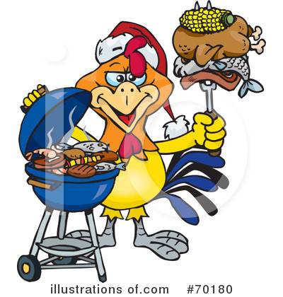 Royalty-Free (RF) Barbecue Clipart Illustration by Dennis Holmes Designs - Stock Sample #70180
