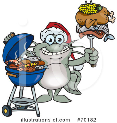Royalty-Free (RF) Barbecue Clipart Illustration by Dennis Holmes Designs - Stock Sample #70182