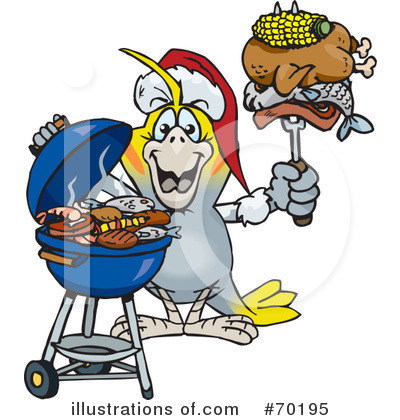 Royalty-Free (RF) Barbecue Clipart Illustration by Dennis Holmes Designs - Stock Sample #70195