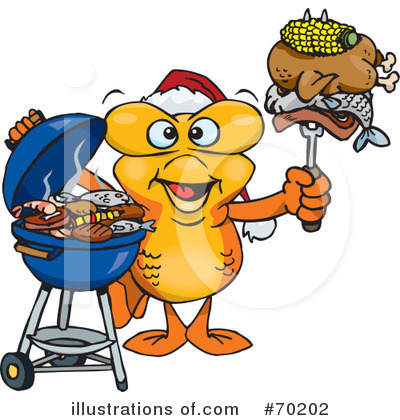 Royalty-Free (RF) Barbecue Clipart Illustration by Dennis Holmes Designs - Stock Sample #70202