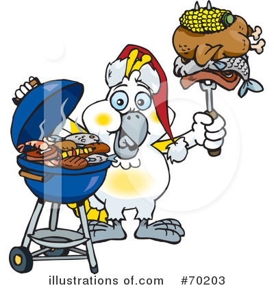 Royalty-Free (RF) Barbecue Clipart Illustration by Dennis Holmes Designs - Stock Sample #70203