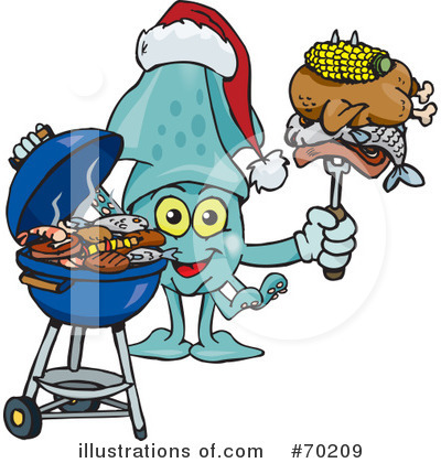 Royalty-Free (RF) Barbecue Clipart Illustration by Dennis Holmes Designs - Stock Sample #70209