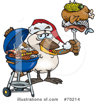 Barbecue Clipart #70214 - Illustration by Dennis Holmes Designs