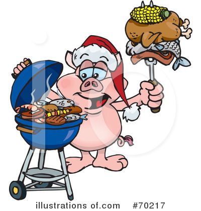 Royalty-Free (RF) Barbecue Clipart Illustration by Dennis Holmes Designs - Stock Sample #70217