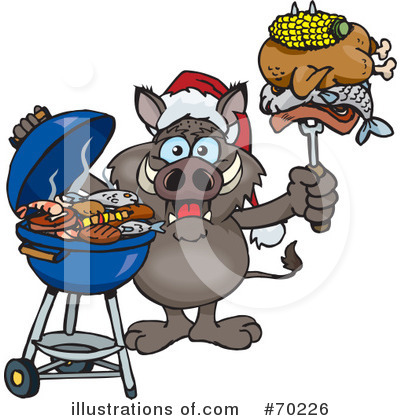 Royalty-Free (RF) Barbecue Clipart Illustration by Dennis Holmes Designs - Stock Sample #70226