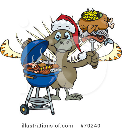 Royalty-Free (RF) Barbecue Clipart Illustration by Dennis Holmes Designs - Stock Sample #70240