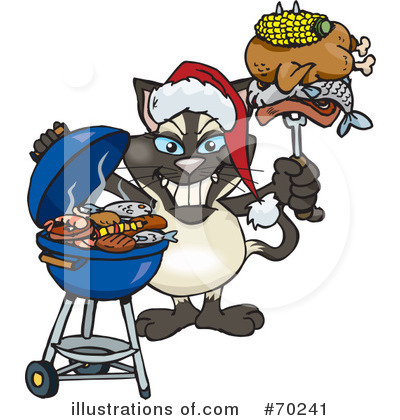 Royalty-Free (RF) Barbecue Clipart Illustration by Dennis Holmes Designs - Stock Sample #70241