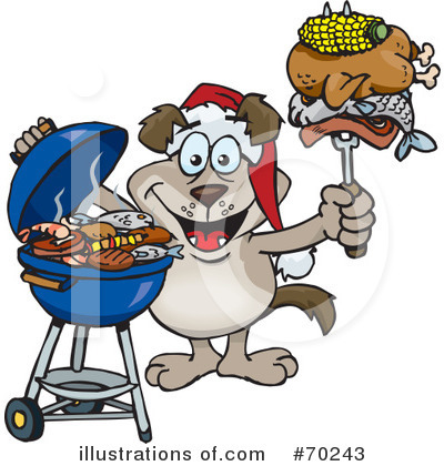 Royalty-Free (RF) Barbecue Clipart Illustration by Dennis Holmes Designs - Stock Sample #70243