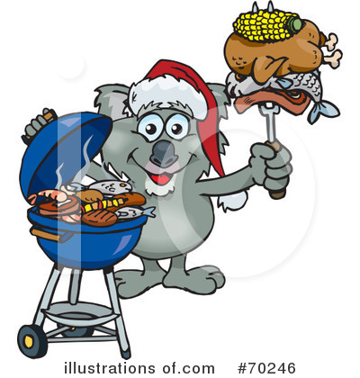 Royalty-Free (RF) Barbecue Clipart Illustration by Dennis Holmes Designs - Stock Sample #70246