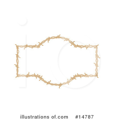 Royalty-Free (RF) Barbed Wire Clipart Illustration by Andy Nortnik - Stock Sample #14787