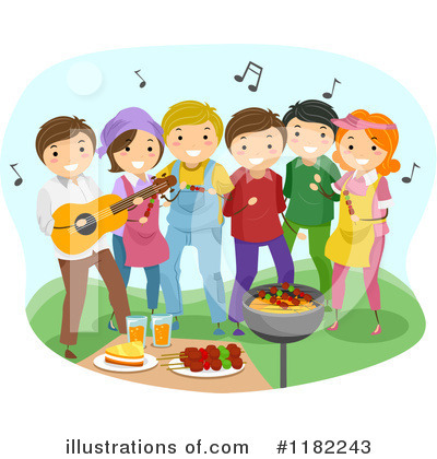 Royalty-Free (RF) Barbeque Clipart Illustration by BNP Design Studio - Stock Sample #1182243