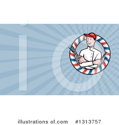 Royalty-Free (RF) Barber Clipart Illustration by patrimonio - Stock Sample #1313757