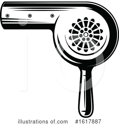 Blow Dryer Clipart #1617887 by Vector Tradition SM