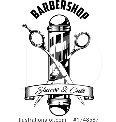 Royalty-Free (RF) Barber Clipart Illustration by Vector Tradition SM - Stock Sample #1748587