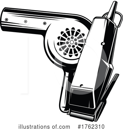 Blow Dryer Clipart #1762310 by Vector Tradition SM