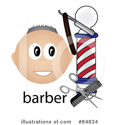 Royalty-Free (RF) Barber Clipart Illustration by Pams Clipart - Stock Sample #84834