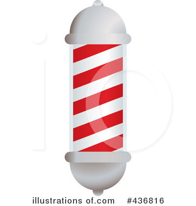Royalty-Free (RF) Barber Pole Clipart Illustration by michaeltravers - Stock Sample #436816