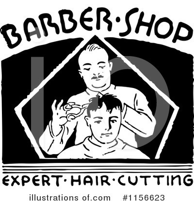 Royalty-Free (RF) Barber Shop Clipart Illustration by BestVector - Stock Sample #1156623