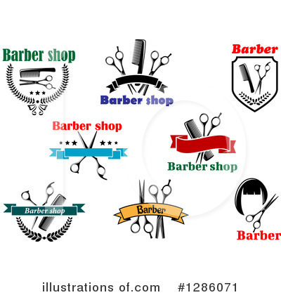 Royalty-Free (RF) Barber Shop Clipart Illustration by Vector Tradition SM - Stock Sample #1286071