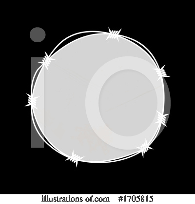 Royalty-Free (RF) Barbwire Clipart Illustration by elaineitalia - Stock Sample #1705815