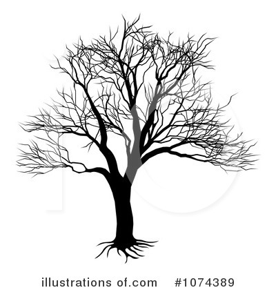 Royalty-Free (RF) Bare Tree Clipart Illustration by AtStockIllustration - Stock Sample #1074389