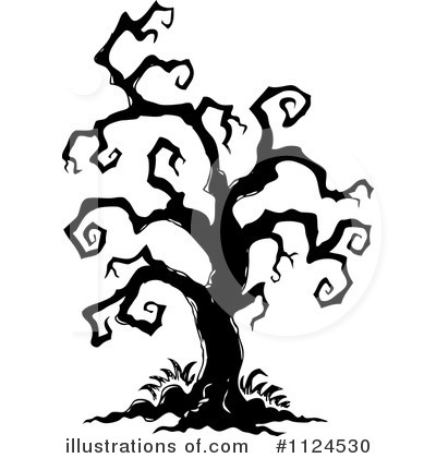 Royalty-Free (RF) Bare Tree Clipart Illustration by visekart - Stock Sample #1124530