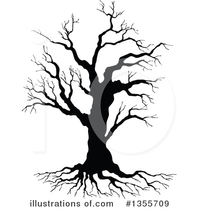 Royalty-Free (RF) Bare Tree Clipart Illustration by Vector Tradition SM - Stock Sample #1355709