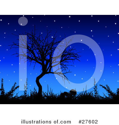 Royalty-Free (RF) Bare Tree Clipart Illustration by KJ Pargeter - Stock Sample #27602
