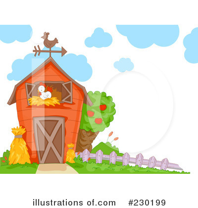 Royalty-Free (RF) Barn Clipart Illustration by BNP Design Studio - Stock Sample #230199