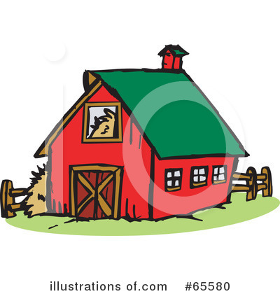 Royalty-Free (RF) Barn Clipart Illustration by Dennis Holmes Designs - Stock Sample #65580