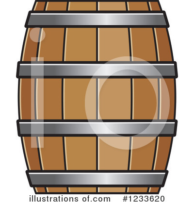 Wine Barrel Clipart #1233620 by Lal Perera
