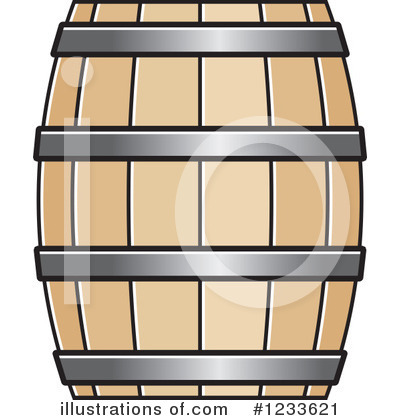 Wine Barrel Clipart #1233621 by Lal Perera
