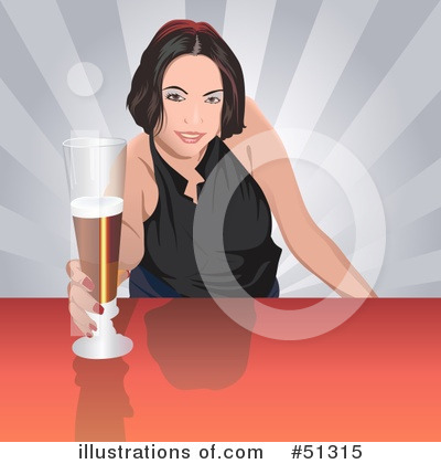 Royalty-Free (RF) Bartender Clipart Illustration by dero - Stock Sample #51315