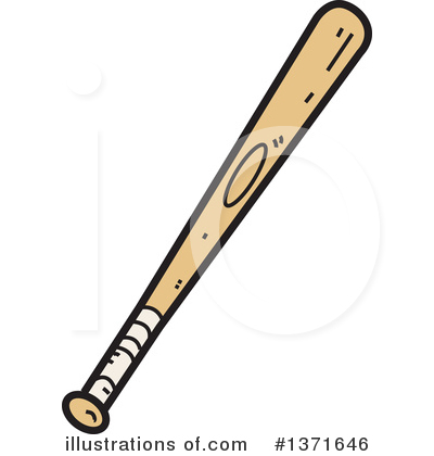 Royalty-Free (RF) Baseball Bat Clipart Illustration by Clip Art Mascots - Stock Sample #1371646
