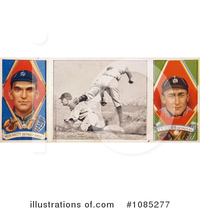 Royalty-Free (RF) Baseball Card Clipart Illustration by JVPD - Stock Sample #1085277