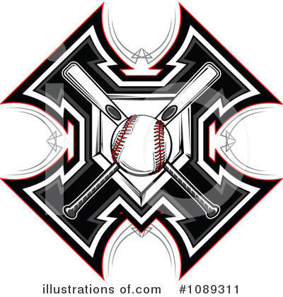 Royalty-Free (RF) Baseball Clipart Illustration by Chromaco - Stock Sample #1089311