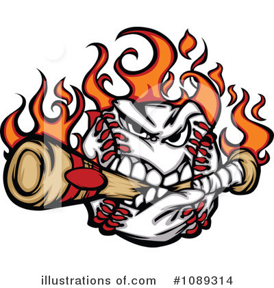 Royalty-Free (RF) Baseball Clipart Illustration by Chromaco - Stock Sample #1089314