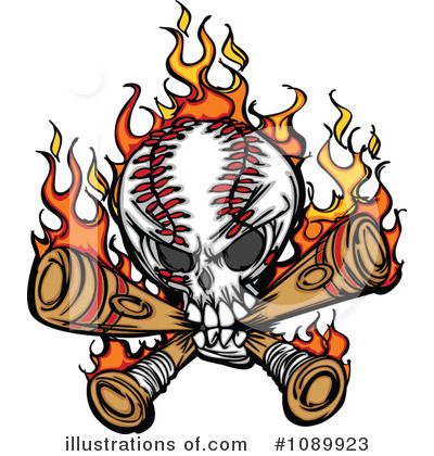 Royalty-Free (RF) Baseball Clipart Illustration by Chromaco - Stock Sample #1089923