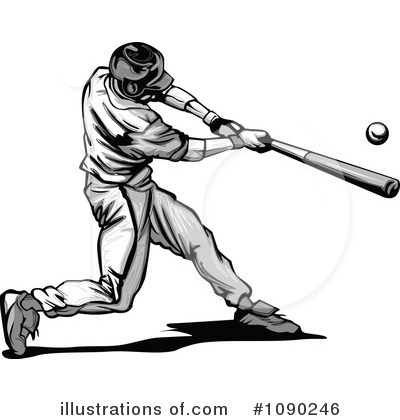 Royalty-Free (RF) Baseball Clipart Illustration by Chromaco - Stock Sample #1090246