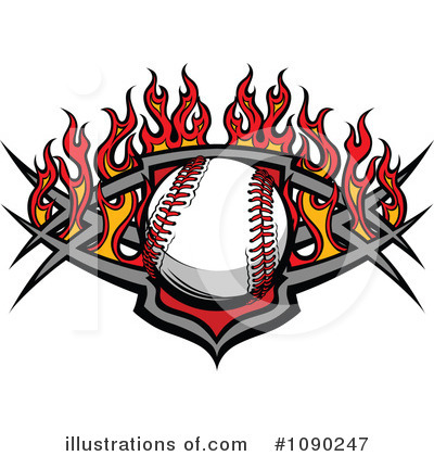 Royalty-Free (RF) Baseball Clipart Illustration by Chromaco - Stock Sample #1090247